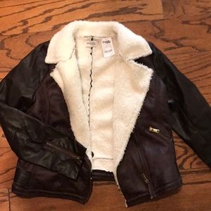 Sheep lined Leather Jacket
